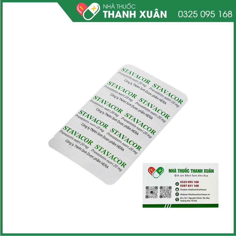Stavacor điều trị tăng Cholesterol máu, dự phòng nhồi máu cơ tim, dự phòng giảm tăng lipid máu ở bệnh nhân đang sử dụng thuốc ức chế miễn dịch sau ghép cơ quan